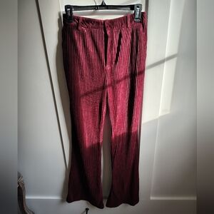 Urban Outfitters Women's Corduroy Pants in Deep Red